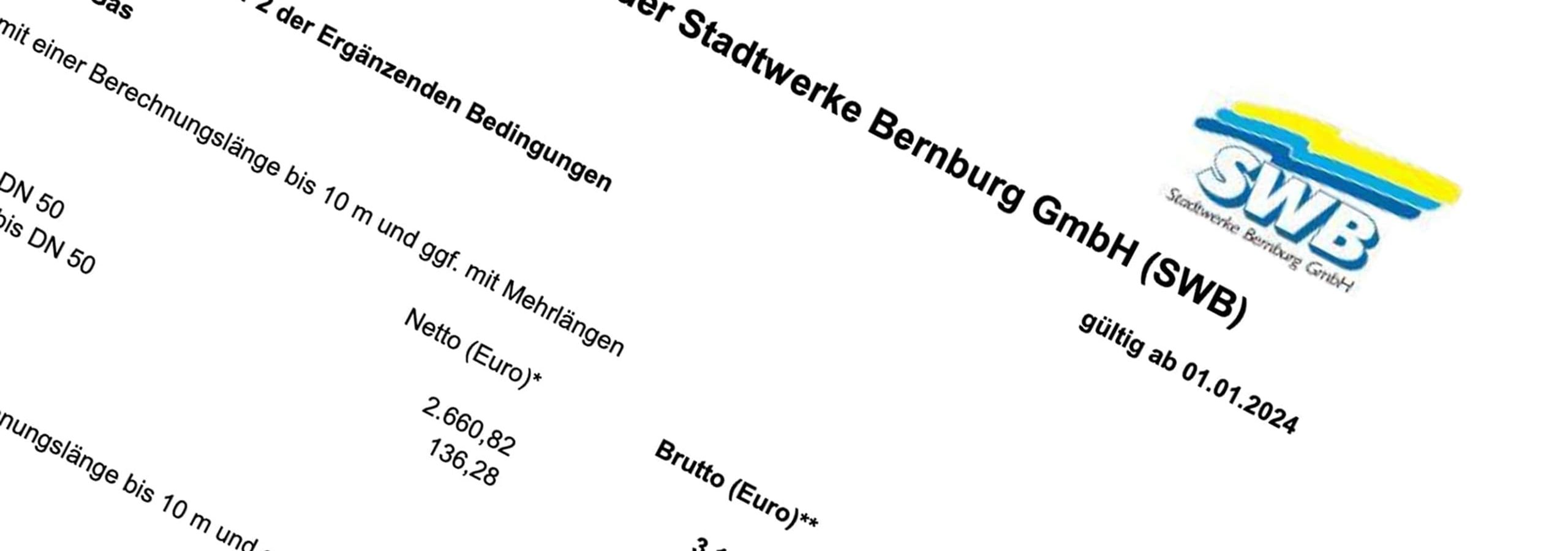 Preisblätter