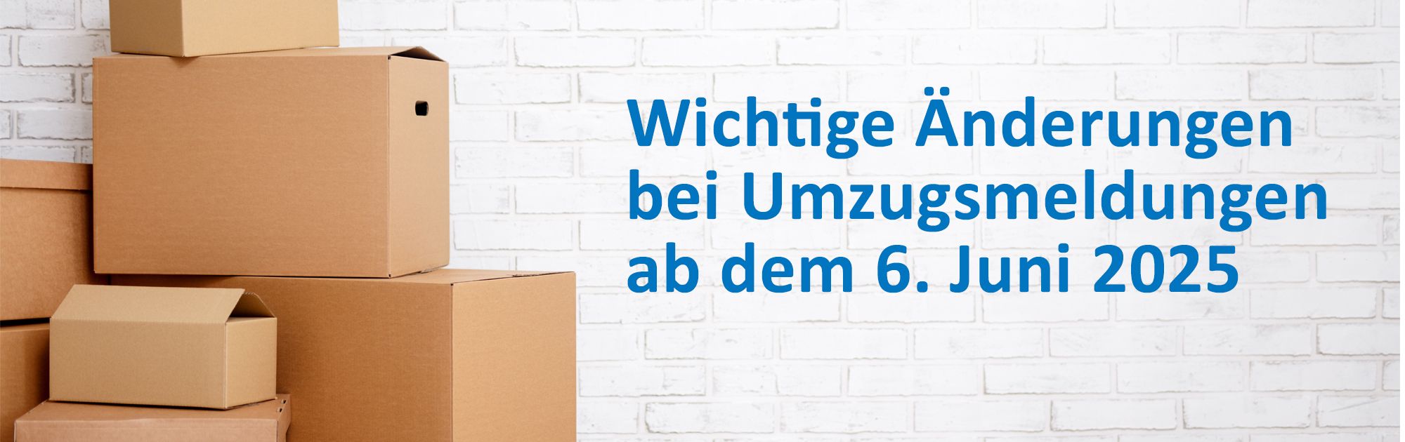 Wichtige Hinweise für Ummeldungen ab dem 6. Juni 2025